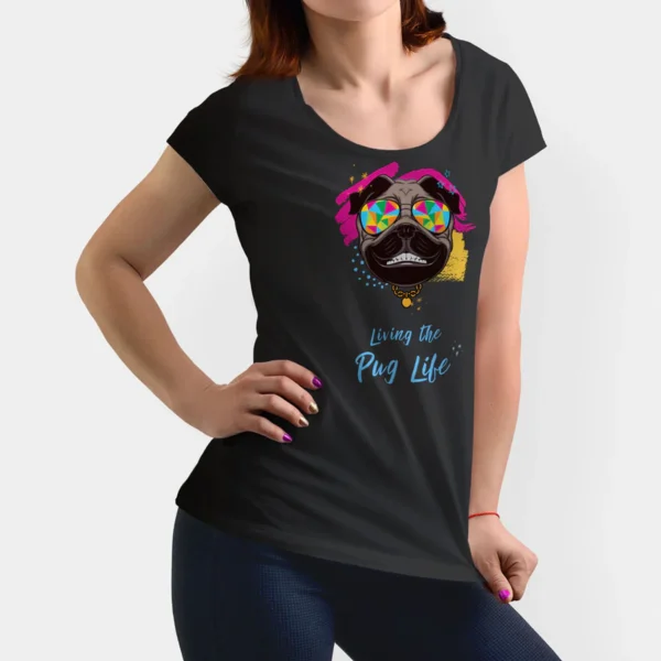 Women's T-Shirt - Pug Life - Image 2