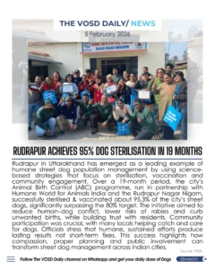 Blog 16 Rudrapur Achieves 95% Dog Sterilisation in 19 Months