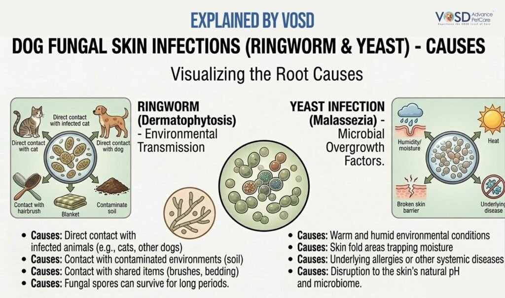Dog Skin Infections: Causes, Symptoms & Treatment 3 dog fungal infection causes