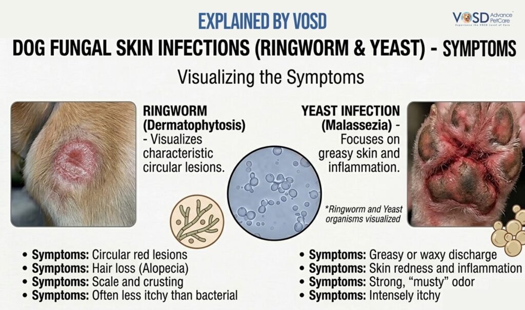 Dog Skin Infections: Causes, Symptoms & Treatment 4 dog fungal infections symptom
