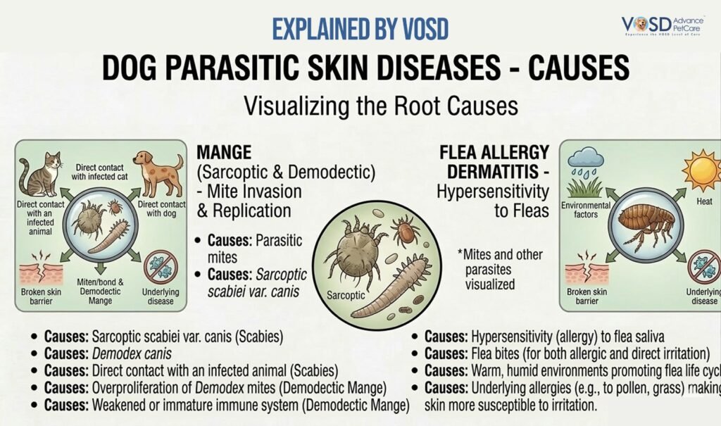 Dog Skin Infections: Causes, Symptoms & Treatment 6 dog parasitic skin disease causes