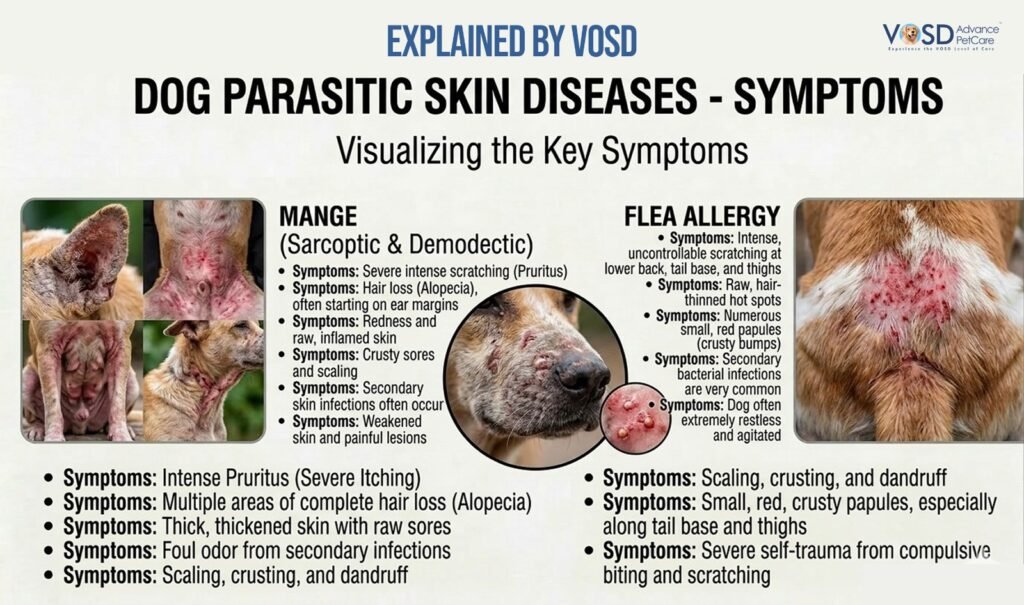 Dog Skin Infections: Causes, Symptoms & Treatment 5 dog parasitic skin diseases symptoms